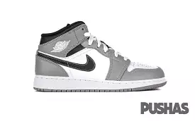 Air Jordan 1 Mid 'Light Smoke Grey Anthracite' GS (2022)