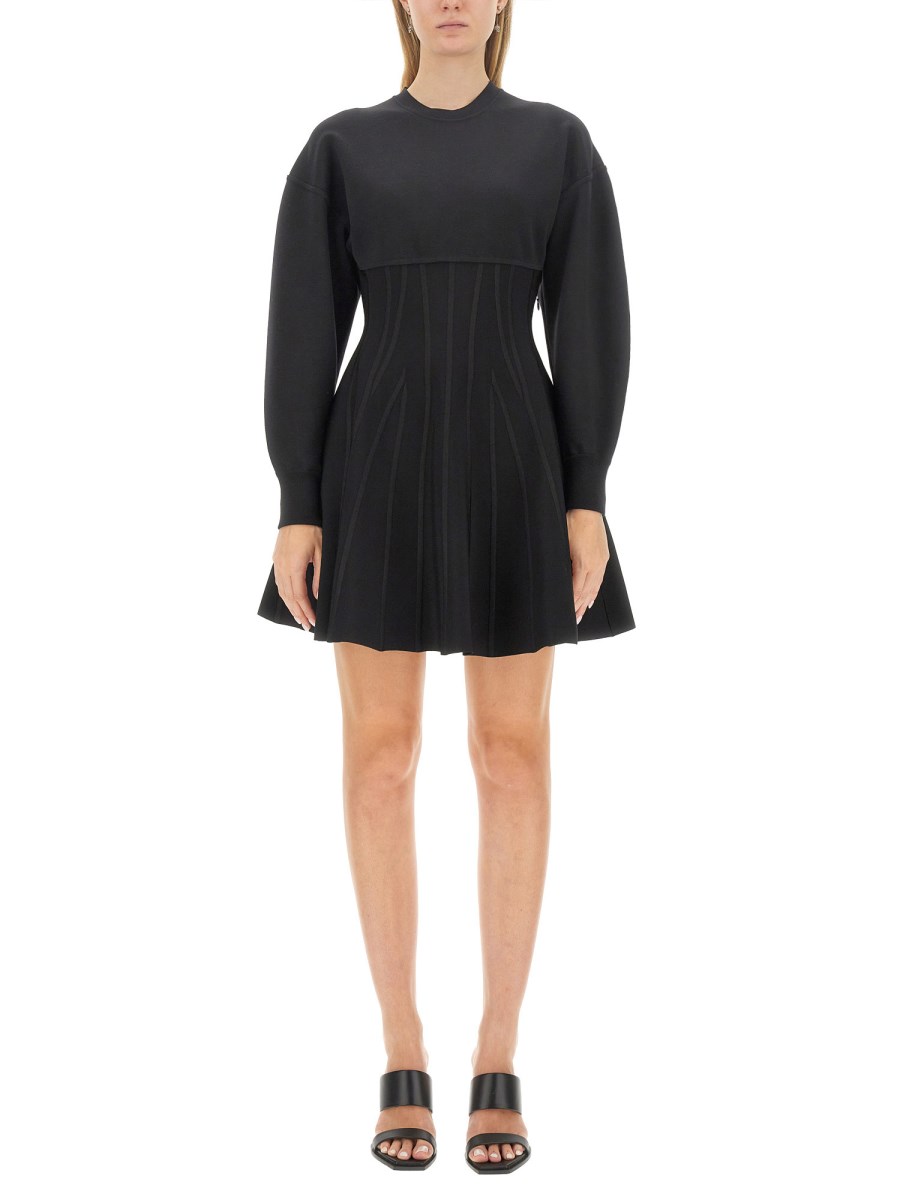 ALEXANDER McQUEEN    WOOL KNIT MINI DRESS