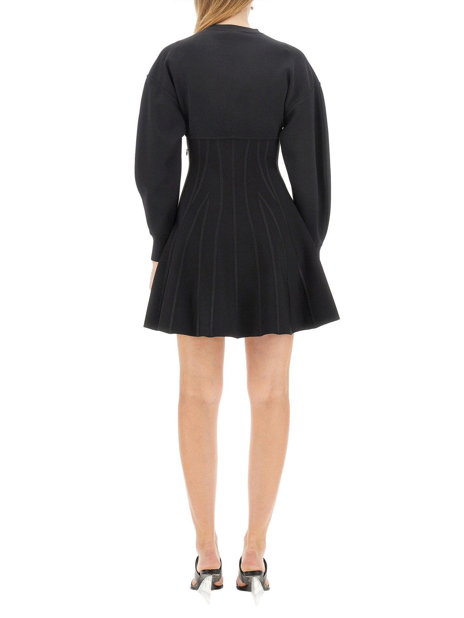 ALEXANDER McQUEEN    WOOL KNIT MINI DRESS