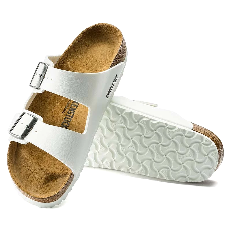 Arizona Birko-Flor Sandals in White