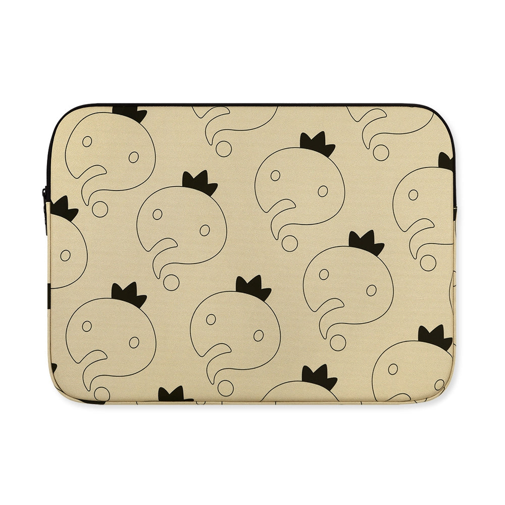 Beige Pattern Graphic Laptop Sleeves iPad 11 13 15 inch Cases Protective Covers Infinite Challenge Collaboration Handbags Square