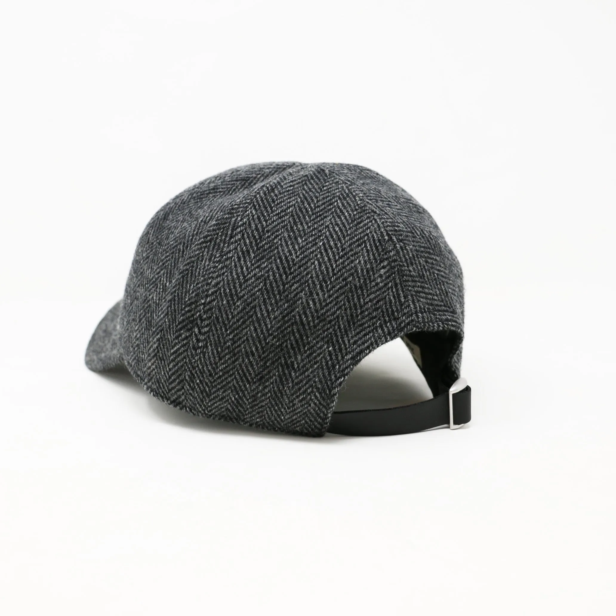 Black & Grey Herringbone 6-Panel