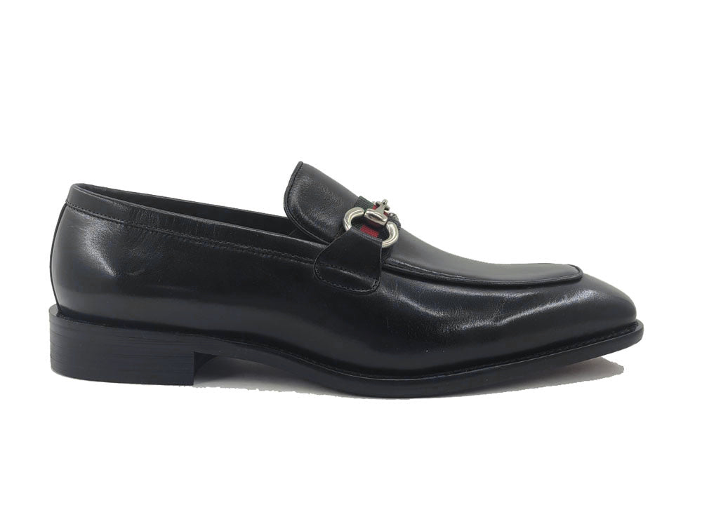 Burnished Calfskin Slip-On Loafer