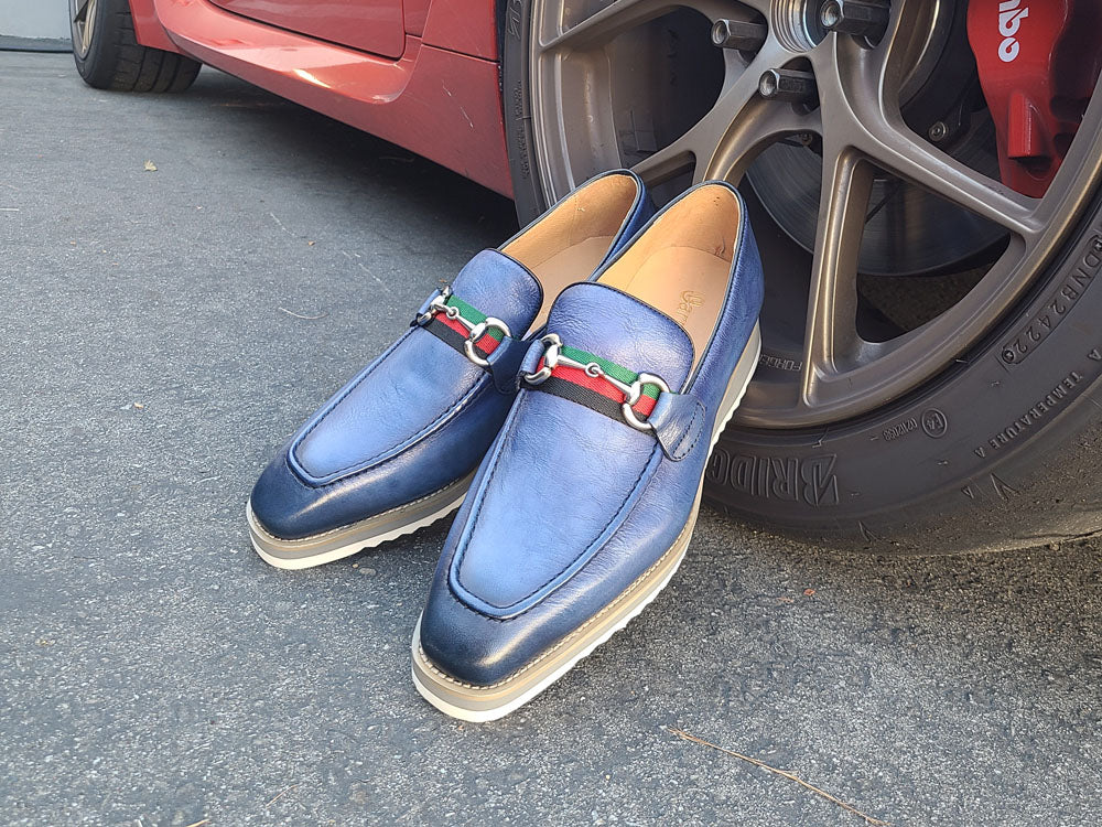 Calfskin Slip-On Horsebit Loafer