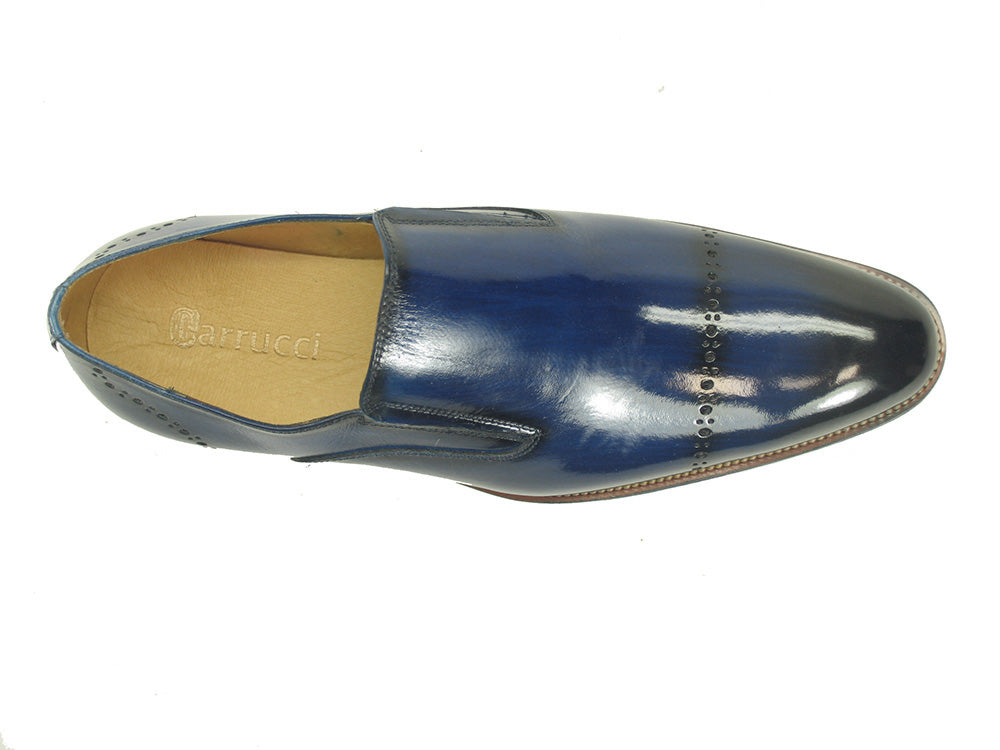 Chic Patina Finish Calfskin Slip-on