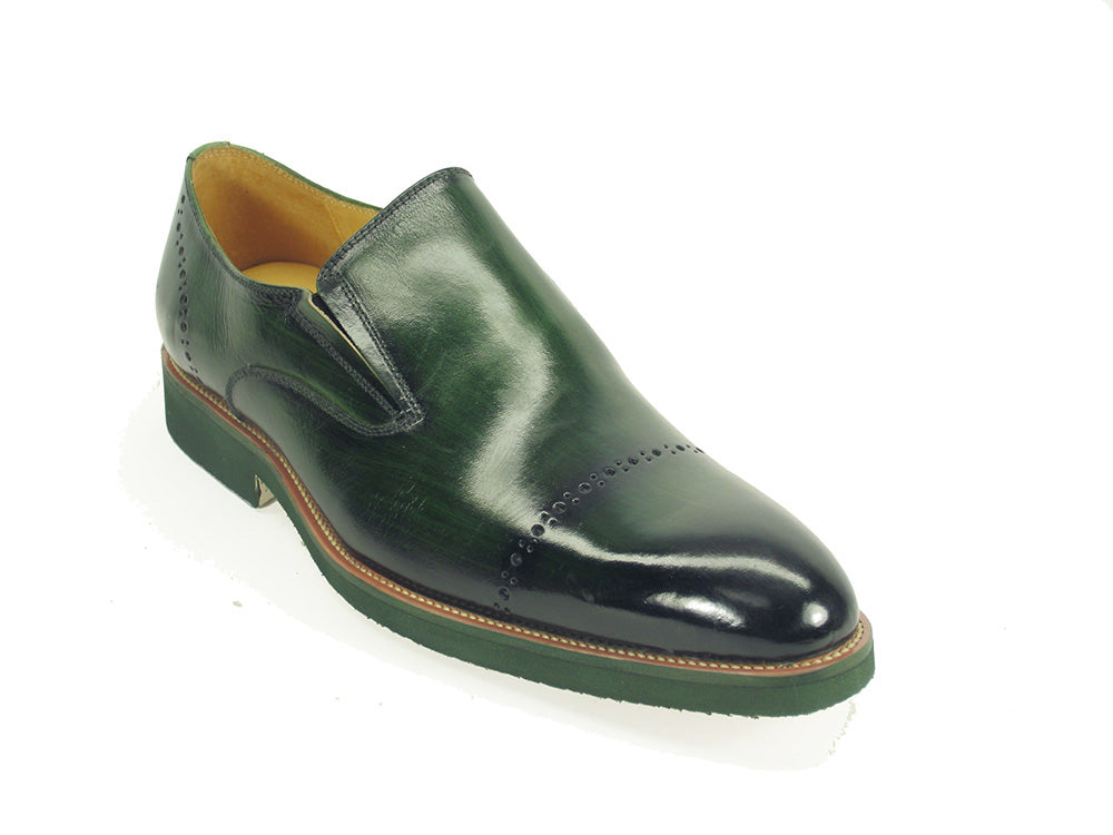 Chic Patina Finish Calfskin Slip-on