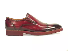 Chic Patina Finish Calfskin Slip-on