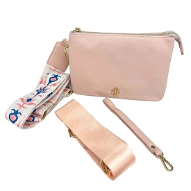 Crossbody Wallet in Peach