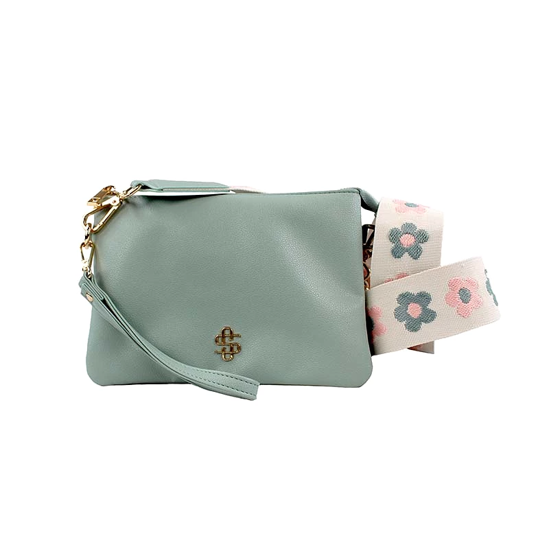 Crossbody Wallet in Sage