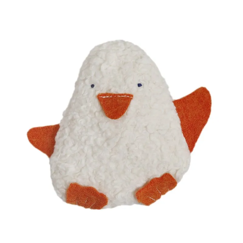 Efie Organic White Penguin Rattle