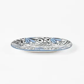 Fine Porcelain Oval Platter | Hummingbird by Bill Helin