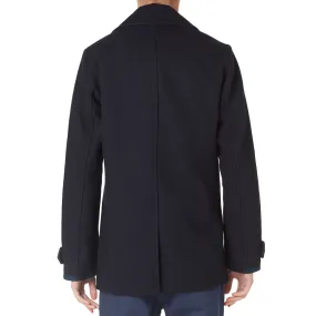 Fred Perry Classic Wool Pea CoatNavy