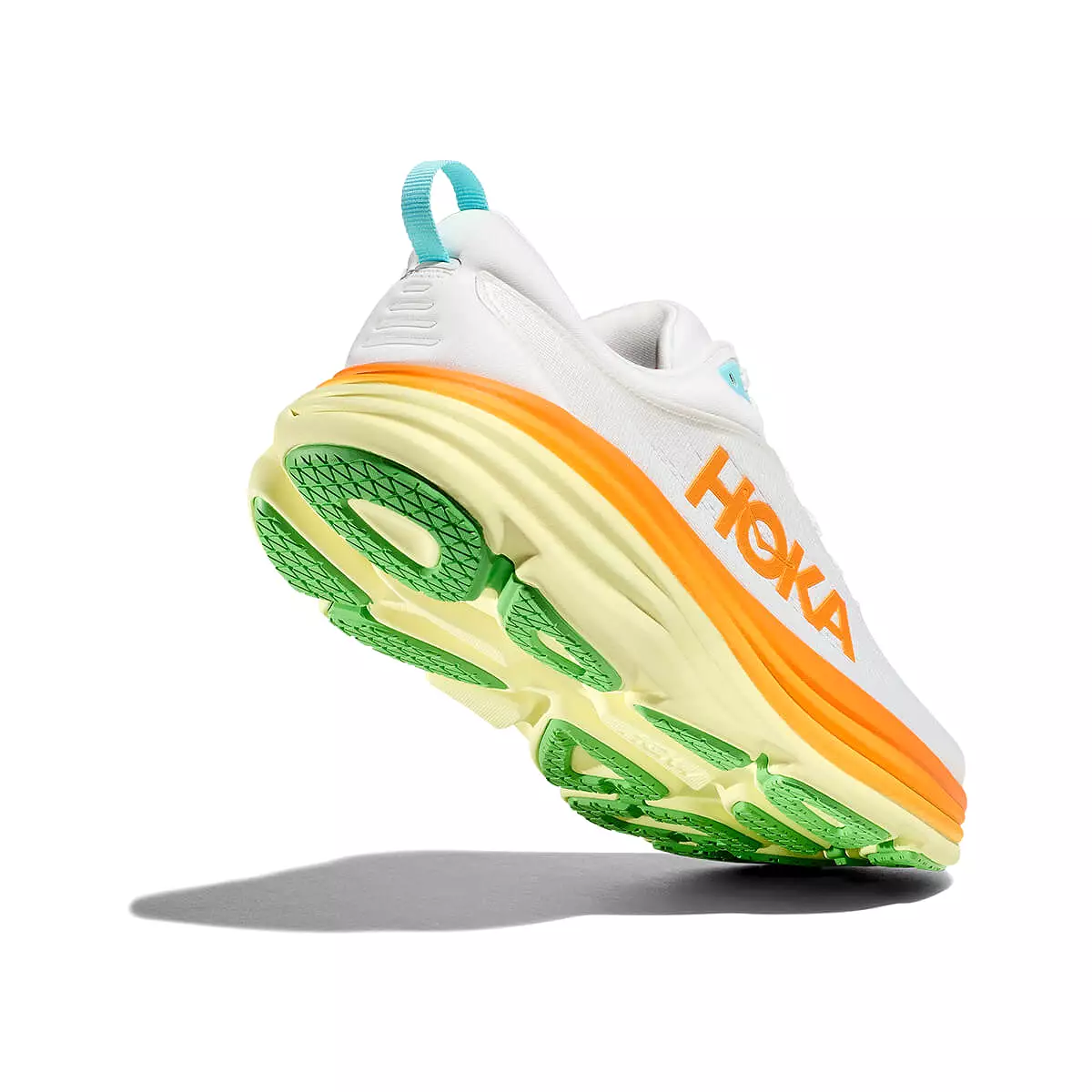 Hoka Bondi 8 Mens | Blanc De Blanc / Solar Flare