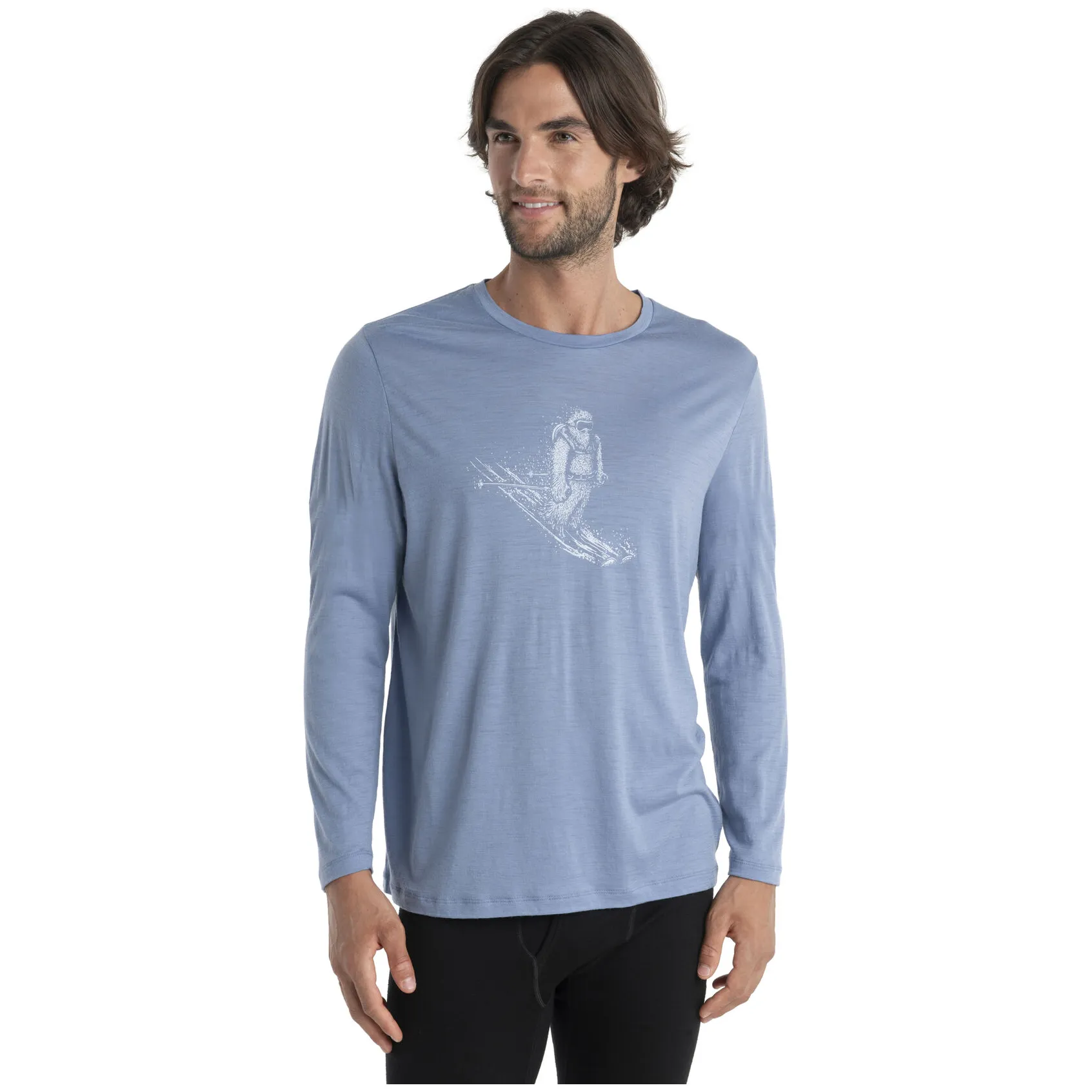 Icebreaker Tech Lite II Long Sleeve Skiing Yeti Men's