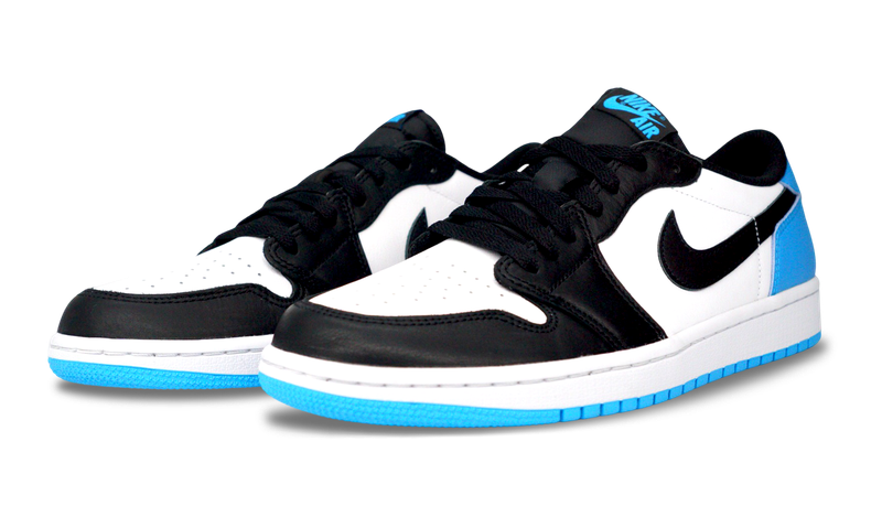 Jordan 1 Low Black Dark Powder Blue (W)