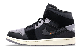 Jordan 1 Mid Craft Inside Out Black