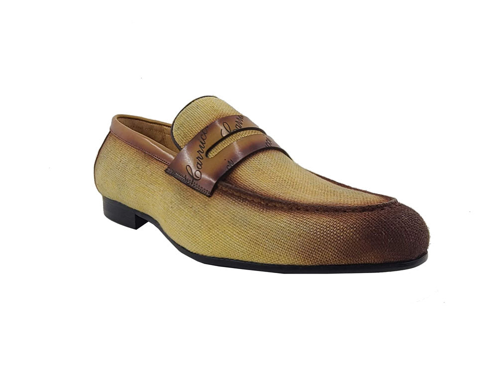 Life Style Penny Loafer Fabric Upper with Signature Leather Trim