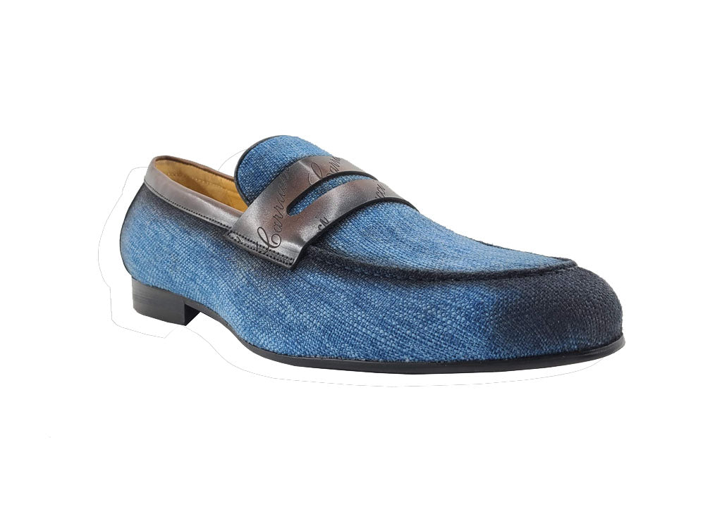 Life Style Penny Loafer Fabric Upper with Signature Leather Trim