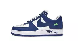 Louis Vuitton Nike Air Force 1 Low By Virgil Abloh White Royal