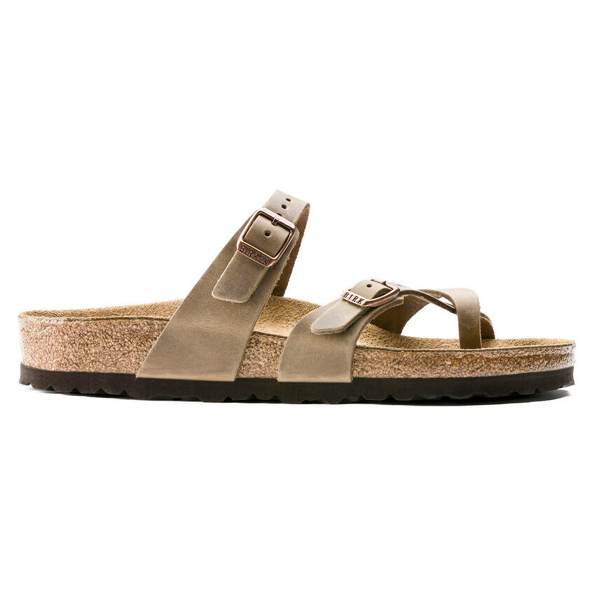 Mayari Women's Soft Footbed Leather Sandal - Tobacco