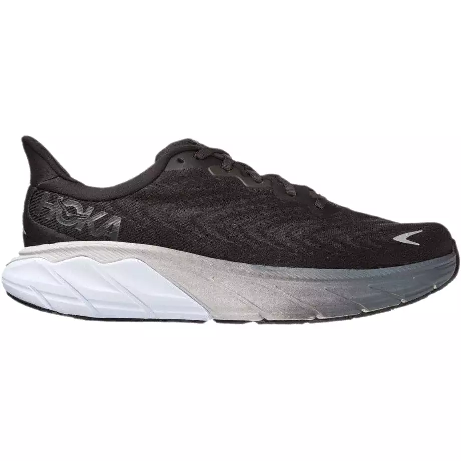 Men's Hoka One One Arahi 6, Black/White, 13 2E Wide