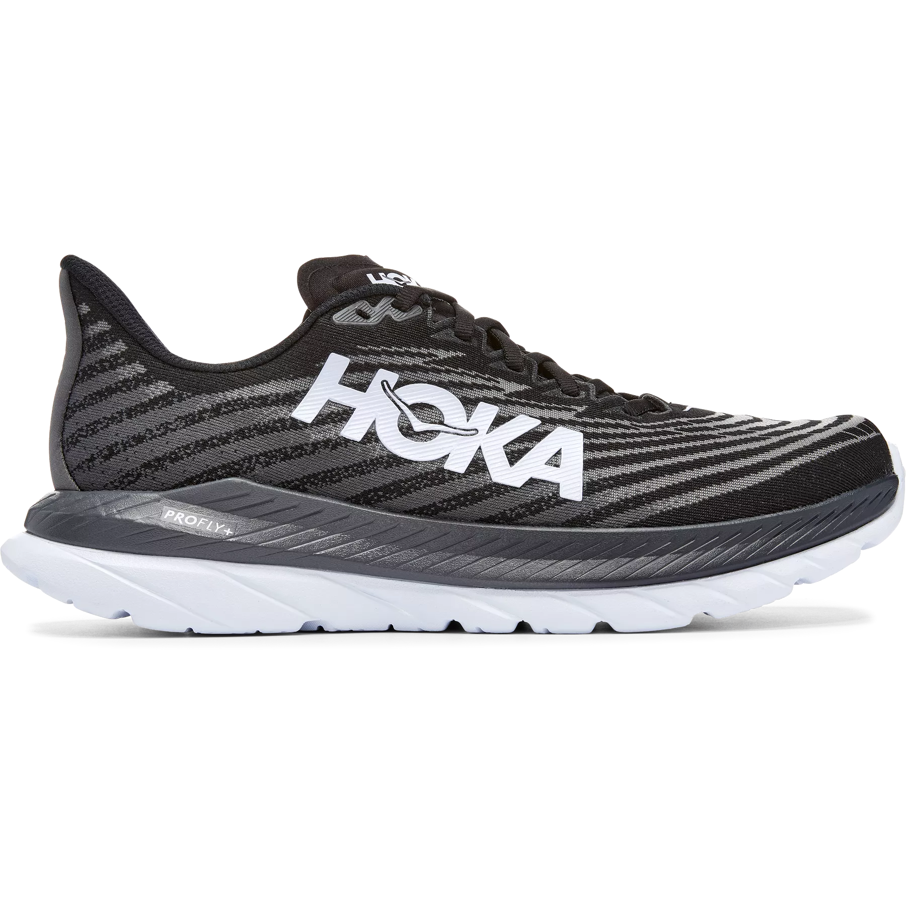 Men's Hoka One One Mach 5, Black/Castlerock, 10 D Medium