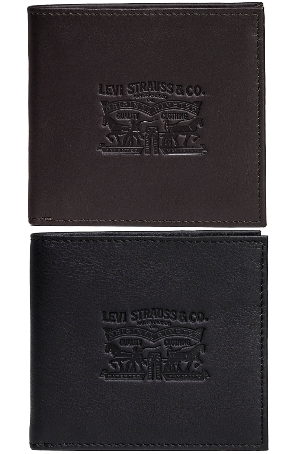 Mens Levi's 'Two Horse' Bifold Coin Wallet