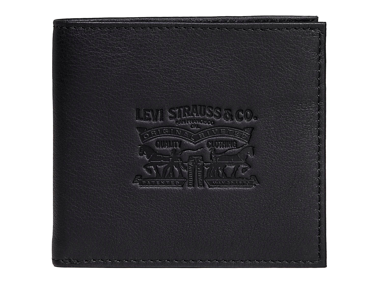 Mens Levi's 'Two Horse' Bifold Coin Wallet