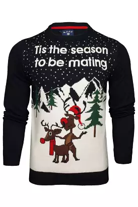 Mens Xact Christmas/ Xmas Novelty Funny Naughty Jumper