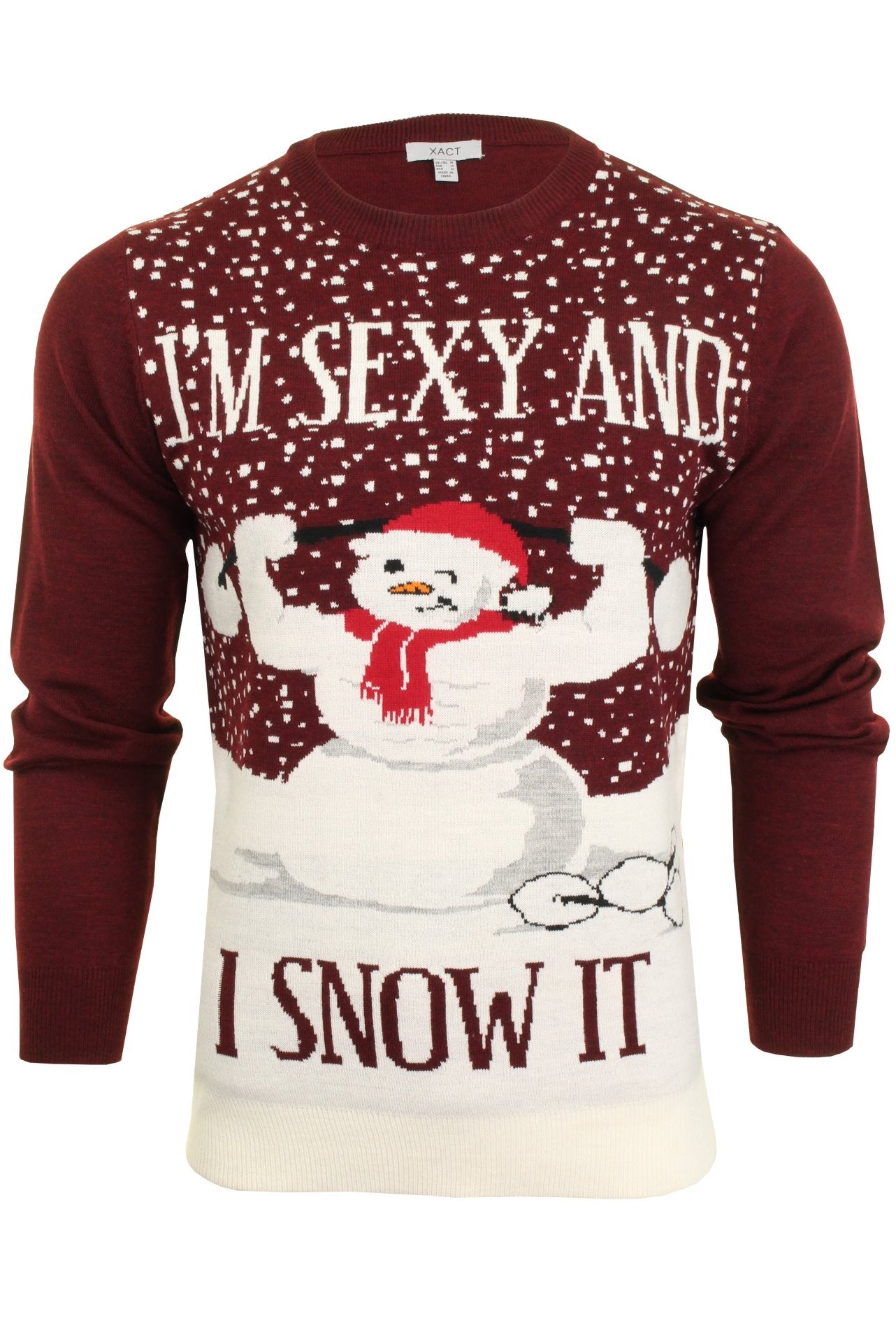 Mens Xact Christmas/Xmas Jumper - Sexy Snowman