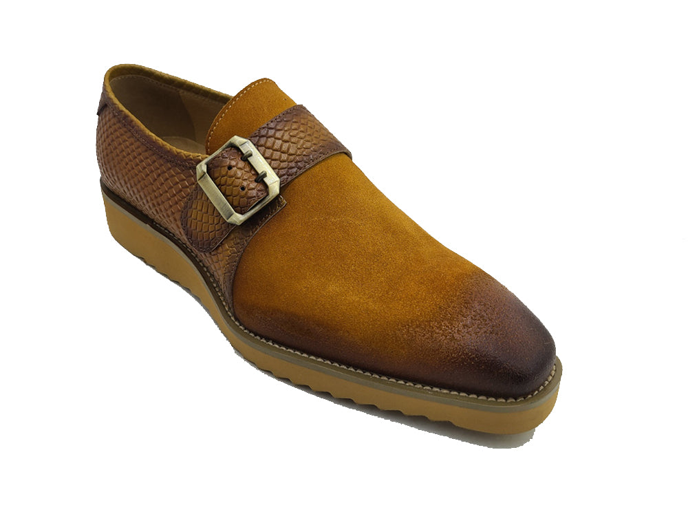 Multi Media Buckle Monkstrap Slip-on