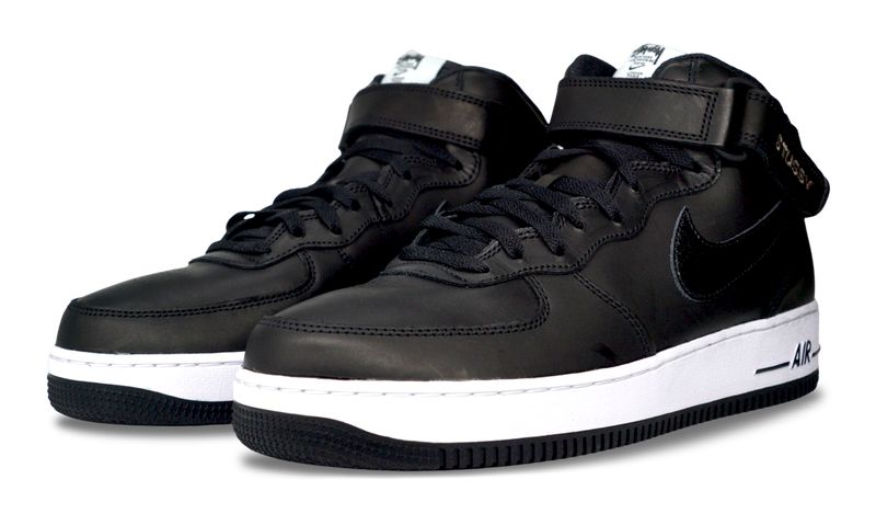 Nike Air Force 1 Mid Stussy Black White