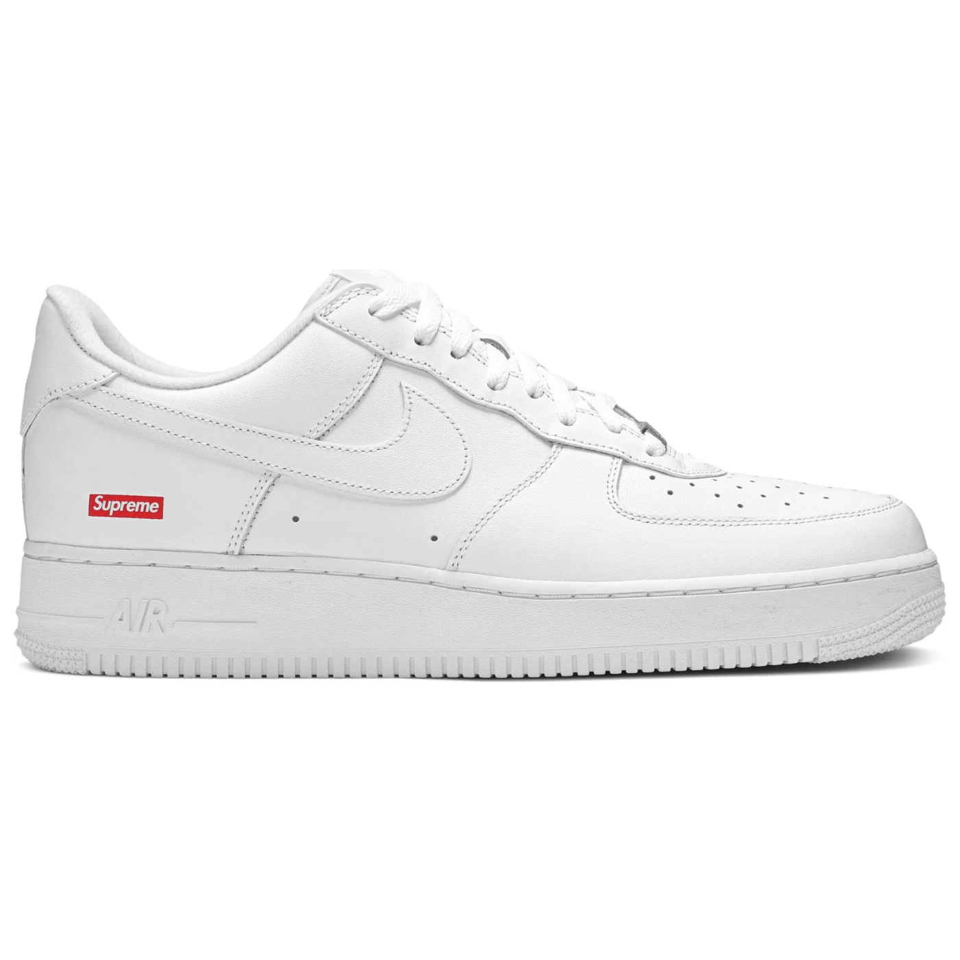 Nike Air Force 1 Supreme White Box Logo