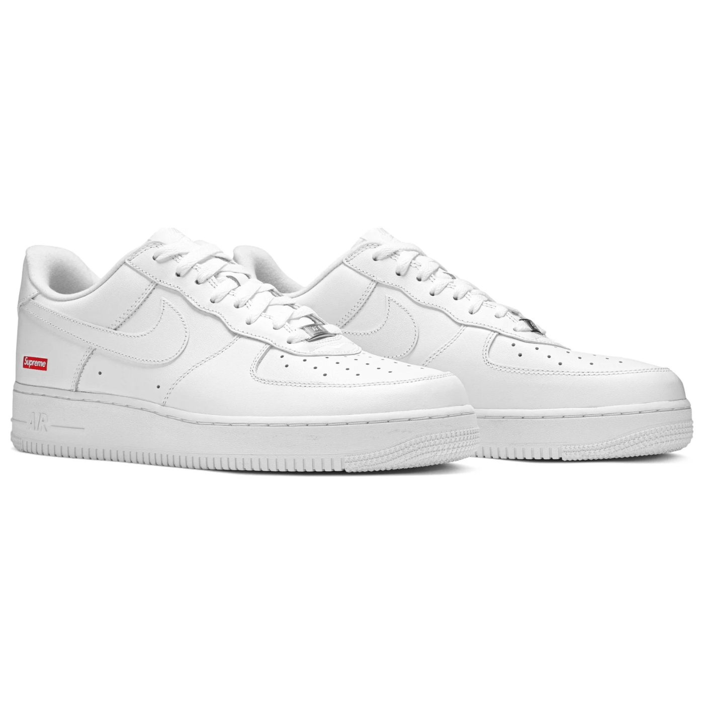 Nike Air Force 1 Supreme White Box Logo