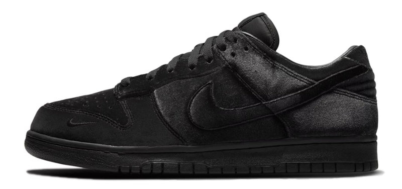 Nike Dunk Low Dover Street Market Triple Black Velvet