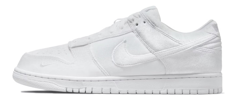 Nike Dunk Low Dover Street Market Triple White Velvet