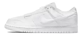 Nike Dunk Low Dover Street Market Triple White Velvet