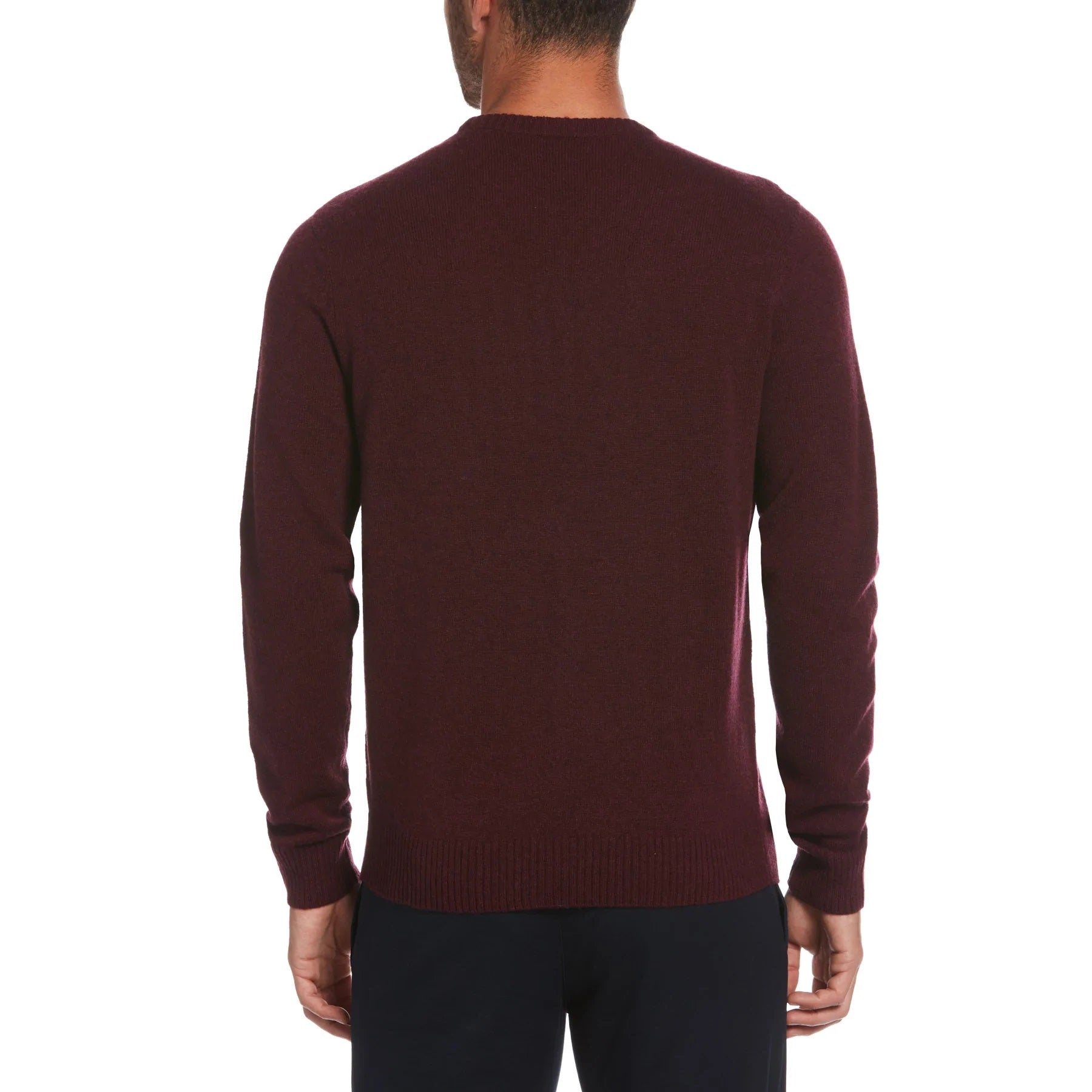 Original Penguin Mens Knit Lambswool Crew Neck Jumper