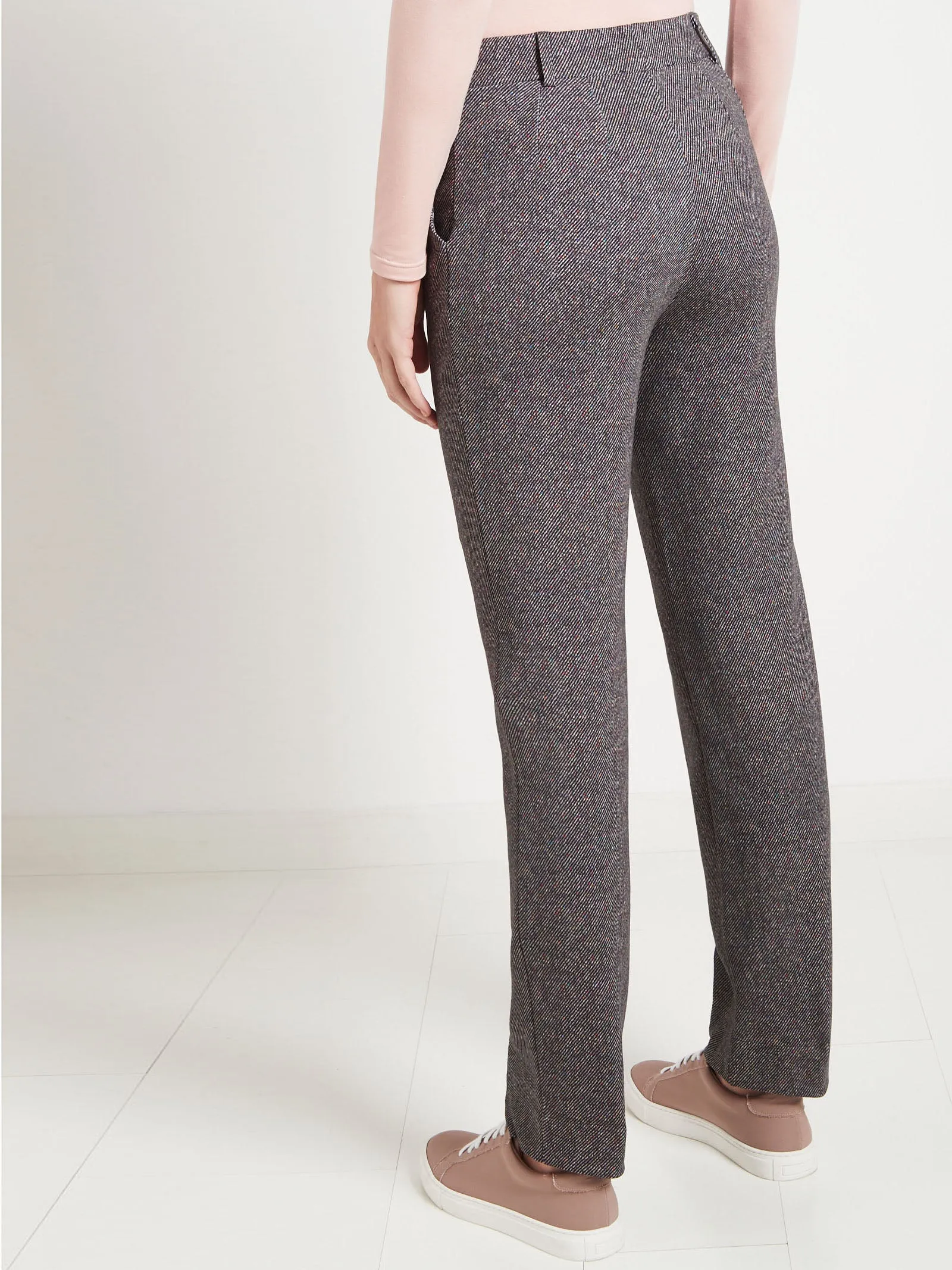 Pantalone Straight Leg in cotone elasticizzato