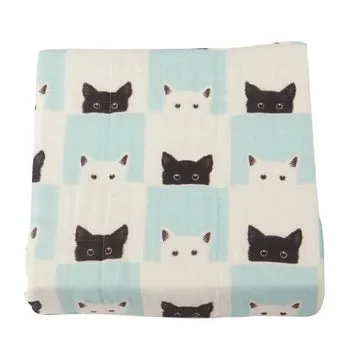 Peek-A-Boo Cats and White Newcastle Blanket