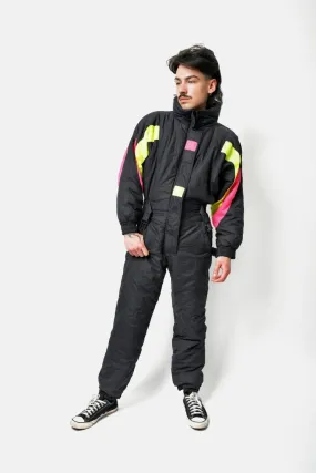 Retro 80s skiing jumpsuit