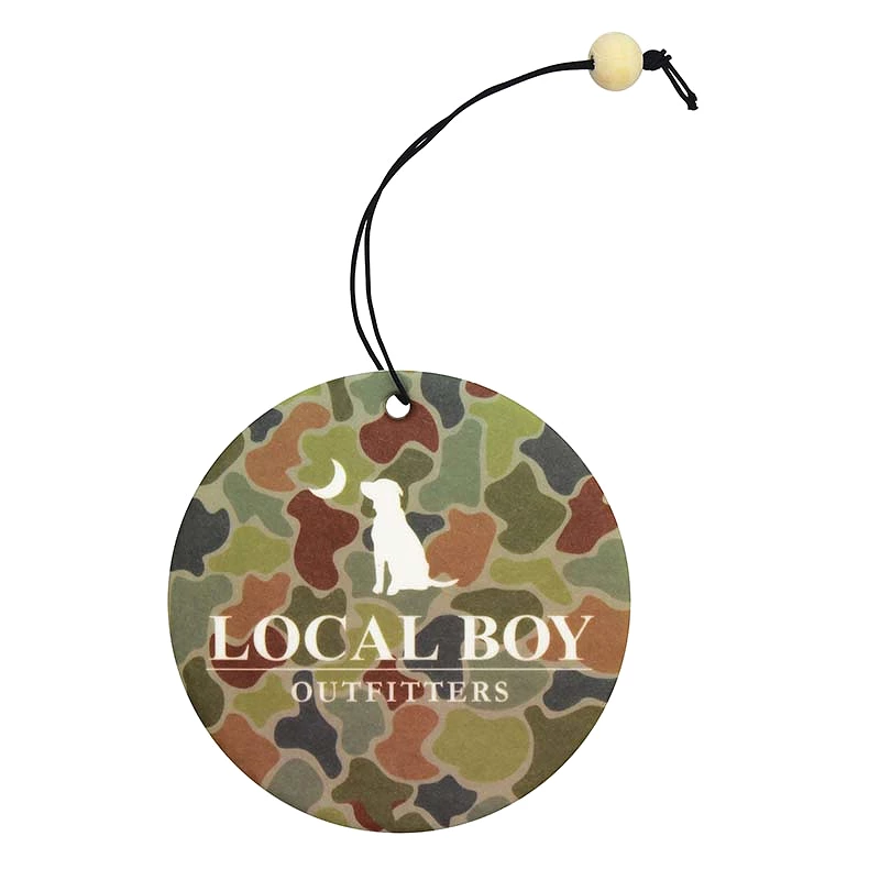 River Camo Circle Air Freshener