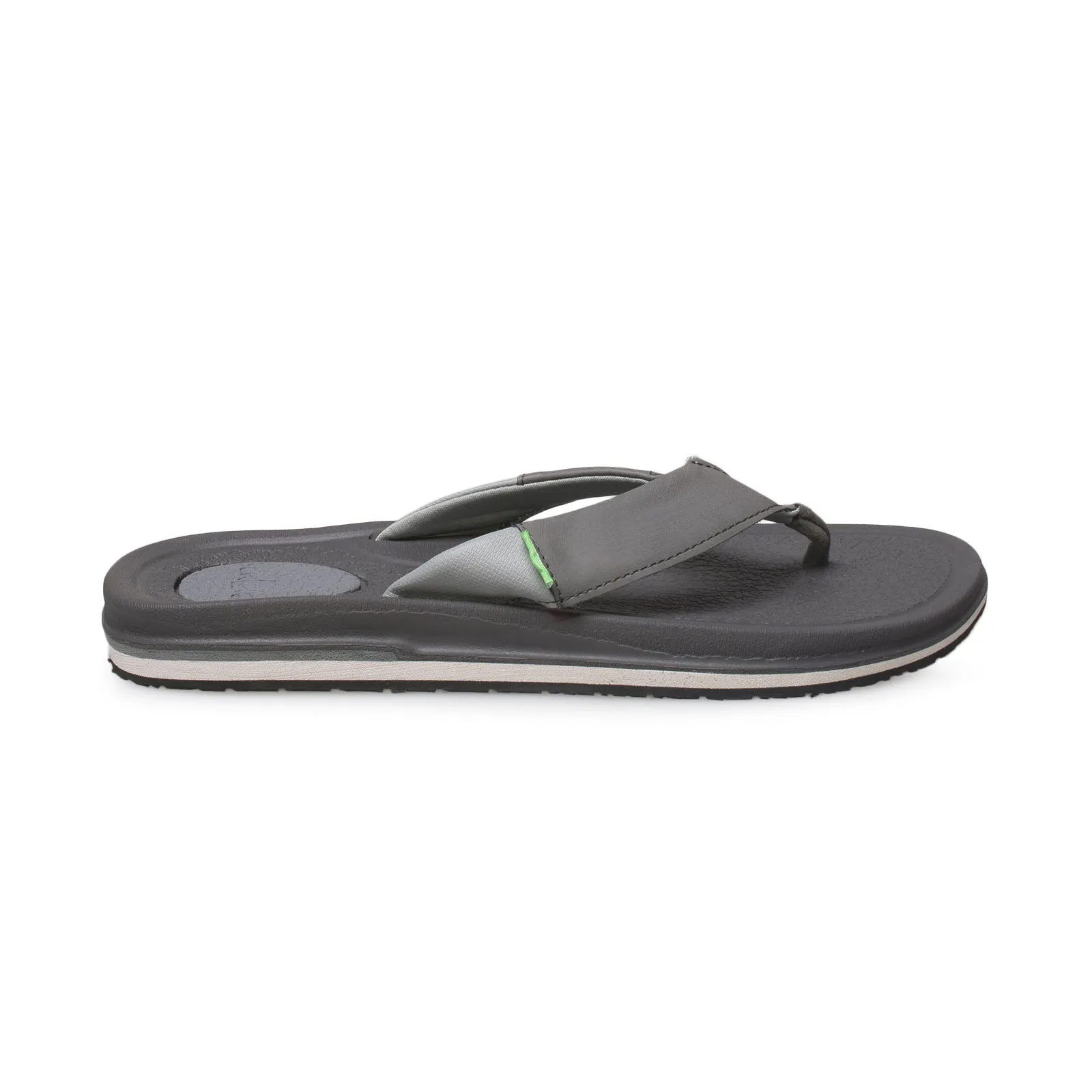 Sanuk Beer Cozy 3 Primo Charcoal Flip Flops - Men's