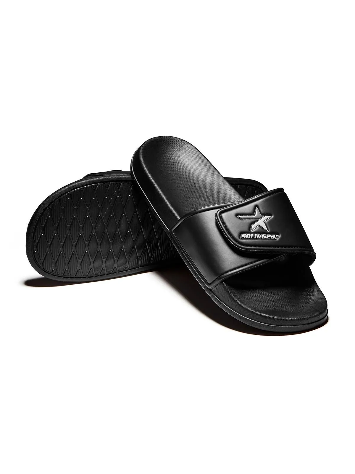 Solid Gear Slide Moon flip flops