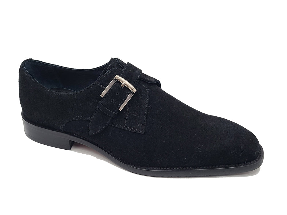 Supple Suede Slip-on Single Monk Loafer