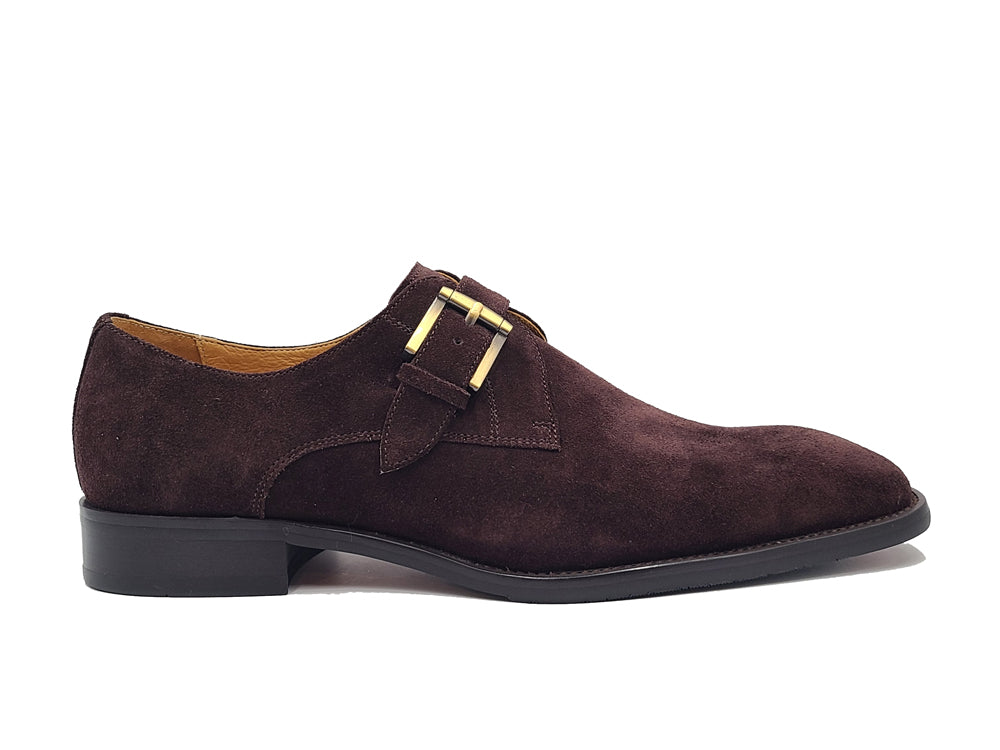 Supple Suede Slip-on Single Monk Loafer