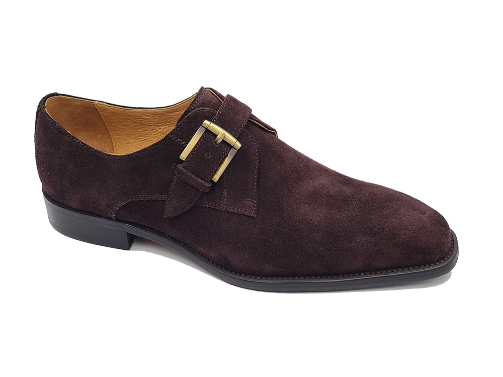 Supple Suede Slip-on Single Monk Loafer