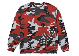 Supreme Nike Arc Crewneck Red Camo