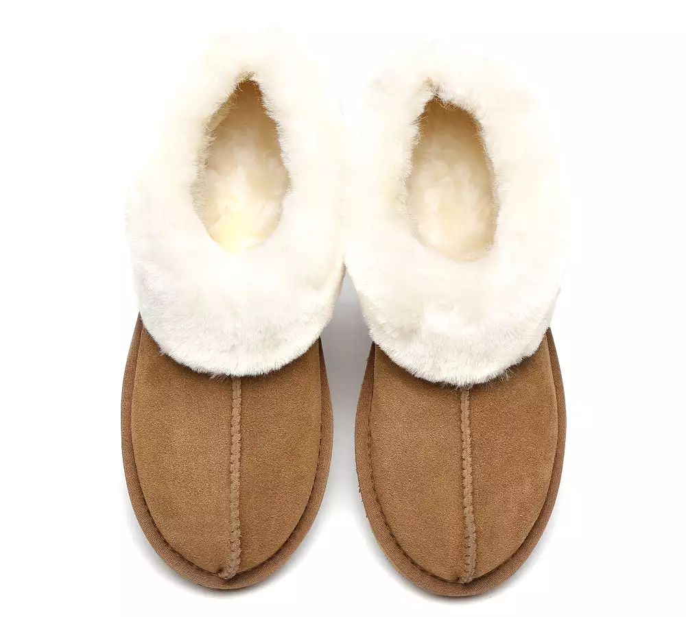 TARRAMARRA Premium Australian Sheepskin Ankle Unisex Slipper Homey