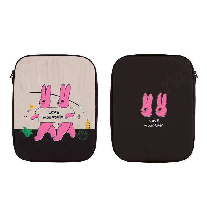 Tulip Rabbit Graphic Laptop Sleeves iPad Fitted Cases Tablet Pouches Protective Covers Purses Handbags Square Cushion Designer S